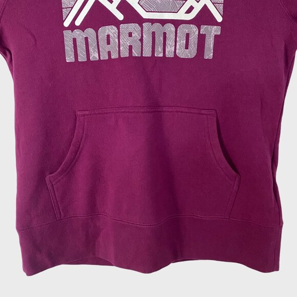 Marmot Coastal Hoodie Purple Women's Size Medium Long-Sleeve Pullover Sweatshirt - Picture 7 of 14
